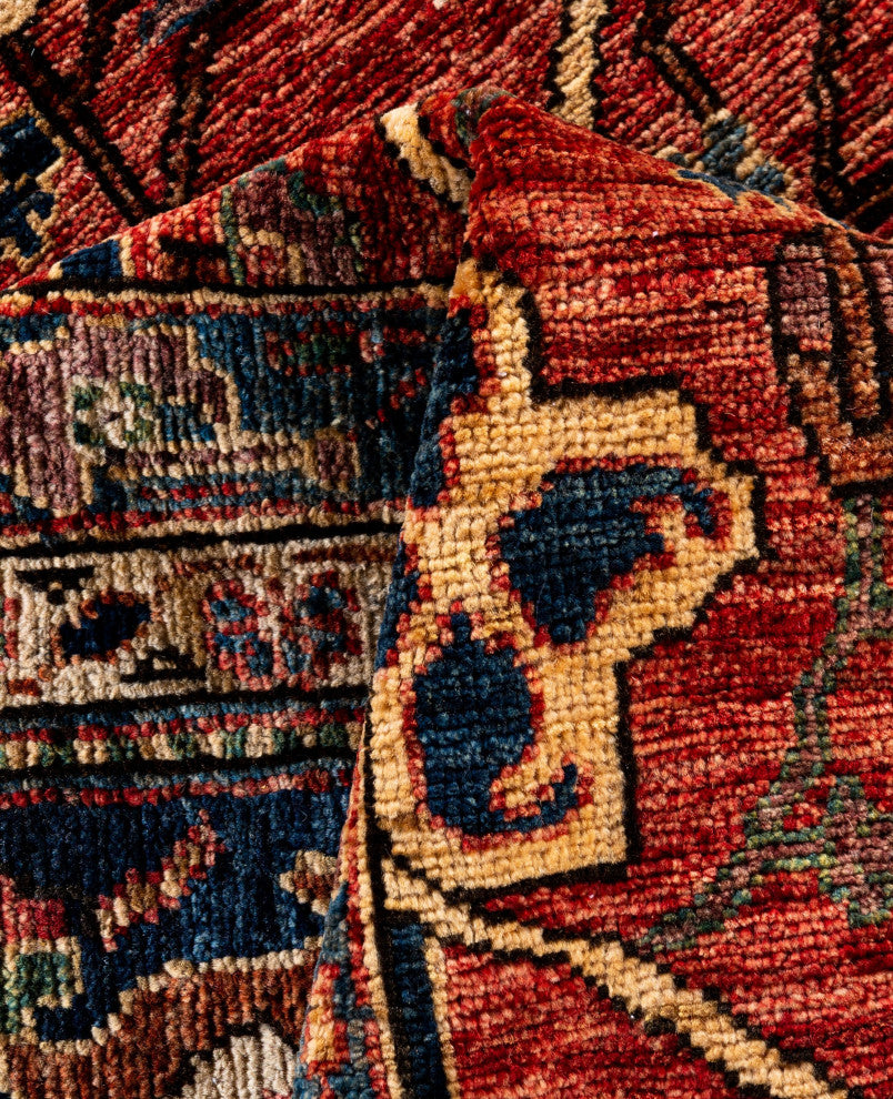Serapi One-of-a-Kind Hand-Knotted Area Rug Red, 8'10" x 11'8"