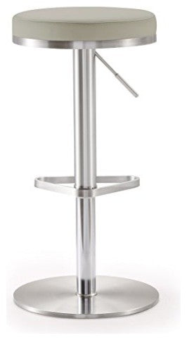 Fano Light Grey Stainless Steel Barstool - Light Grey