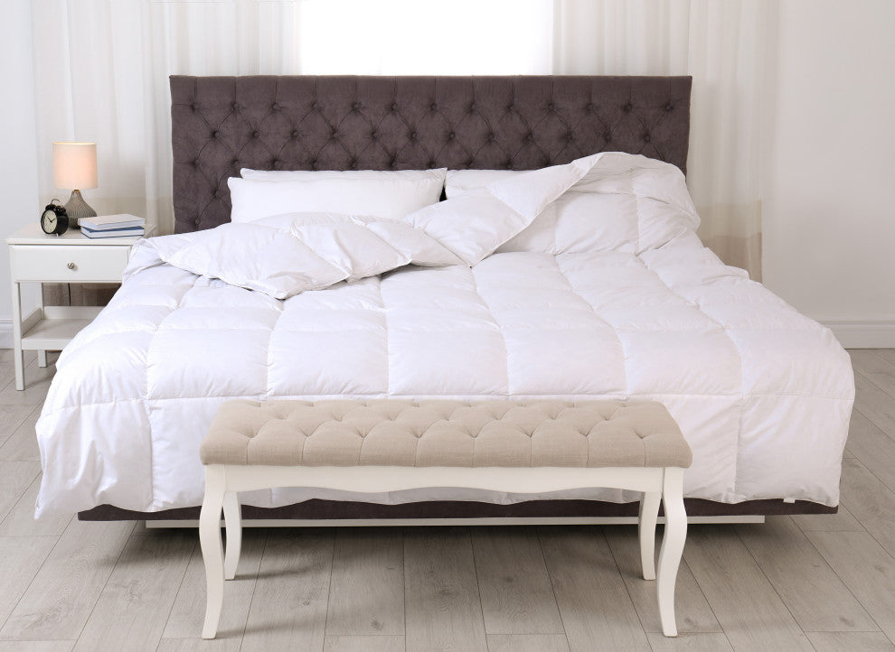 A1HC All Season Organic Cotton Down Alternative Microfiber Fill Duvet Insert, Qu