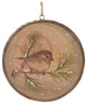 Wood Bird Tree Disc Ornament, 12-Piece Set