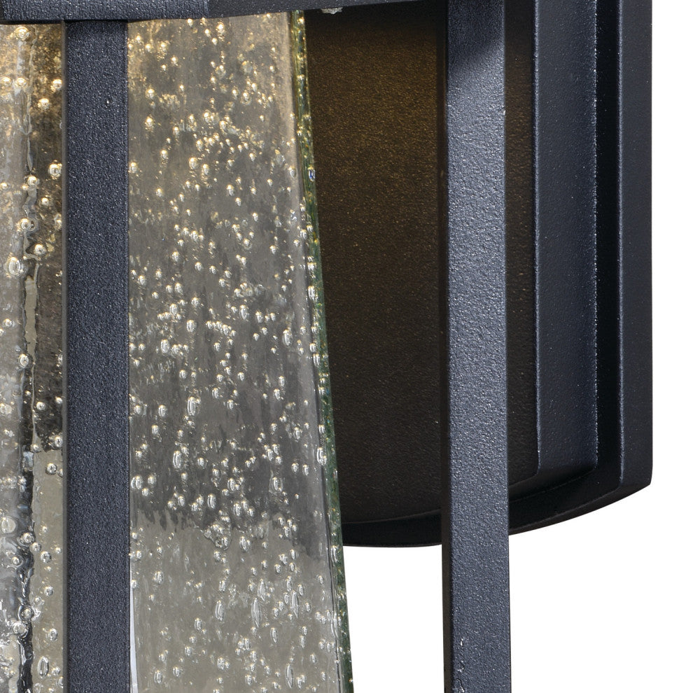 Freeport LED Motion Sensor Dusk to Dawn Outdoor Wall Light Textured Black