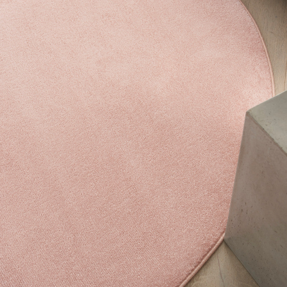Nourison Essentials 6' x Round Pink Outdoor Area Rug