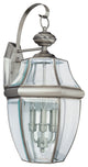 Generation Lighting Lighting 3-Light Outdoor Lantern, Brushed Nickel