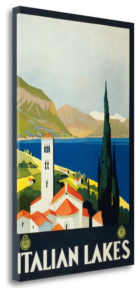 "Italian Lakes" By Unknown, Giclee Print on Gallery Wrap Canvas, Ready to Hang