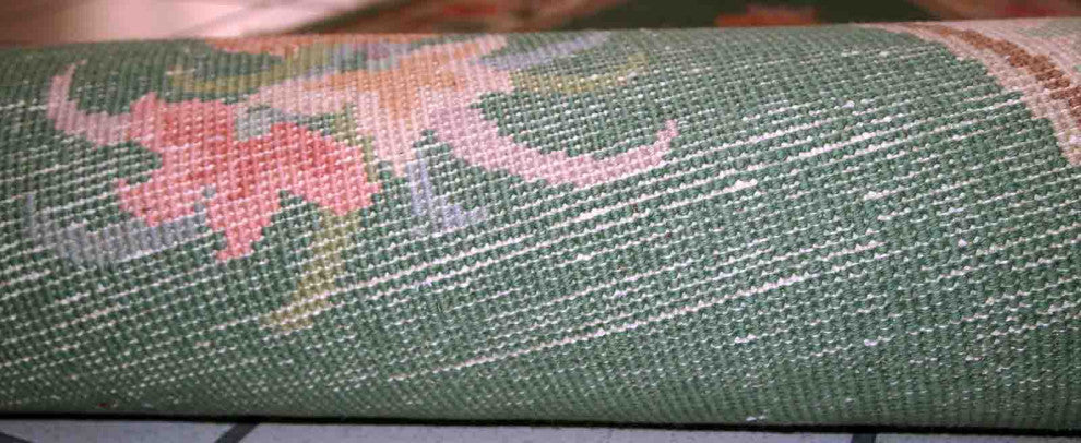 Handmade antique Art Deco Chinese rug 2.6' x 5.2' (81cm x 159cm) 1930s