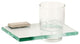 Alno Tumbler Holder with Glass in Polished Nickel