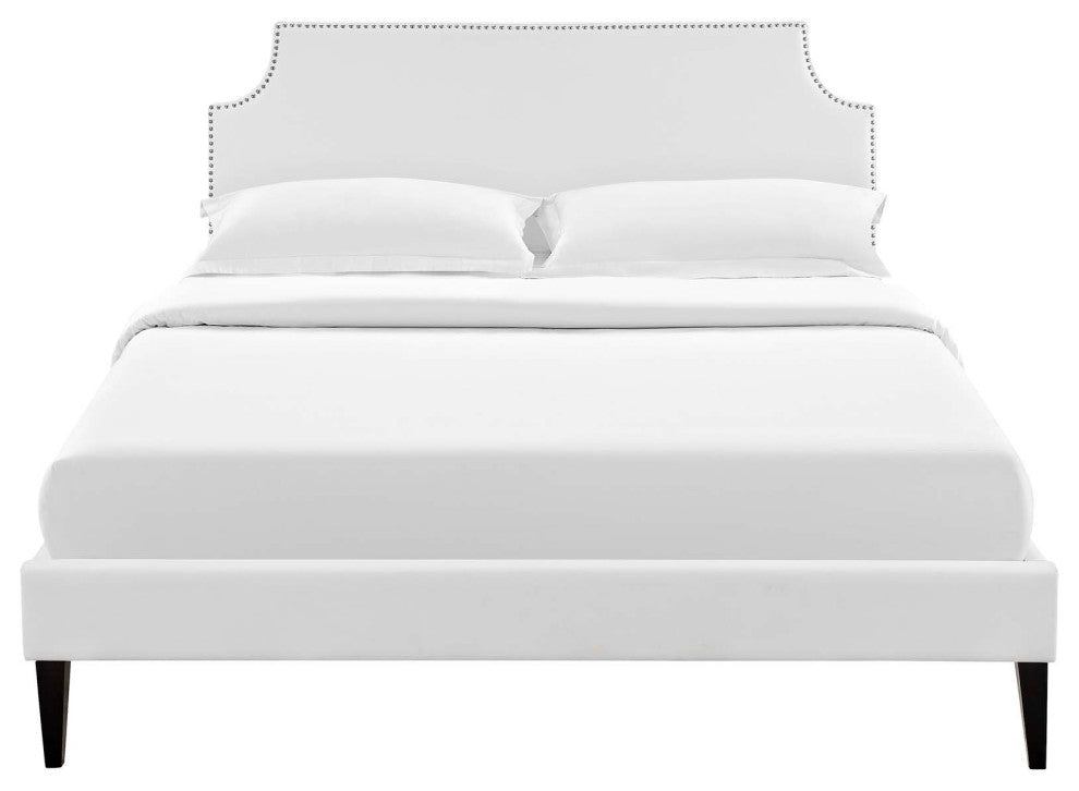 Corene King Platform Bed with Squared Tapered Legs