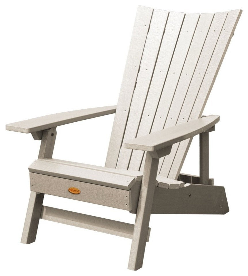 Manhattan Beach Adirondack Chair, Whitewash