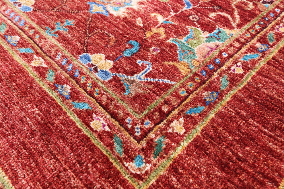 4' 2" X 5' 10" Hand-Knotted Persian Tabriz Rug Q10459