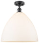 Innovations 516-1C-BK-GBD-161-LED 1 Light Semi-Flush Mount, Matte Black