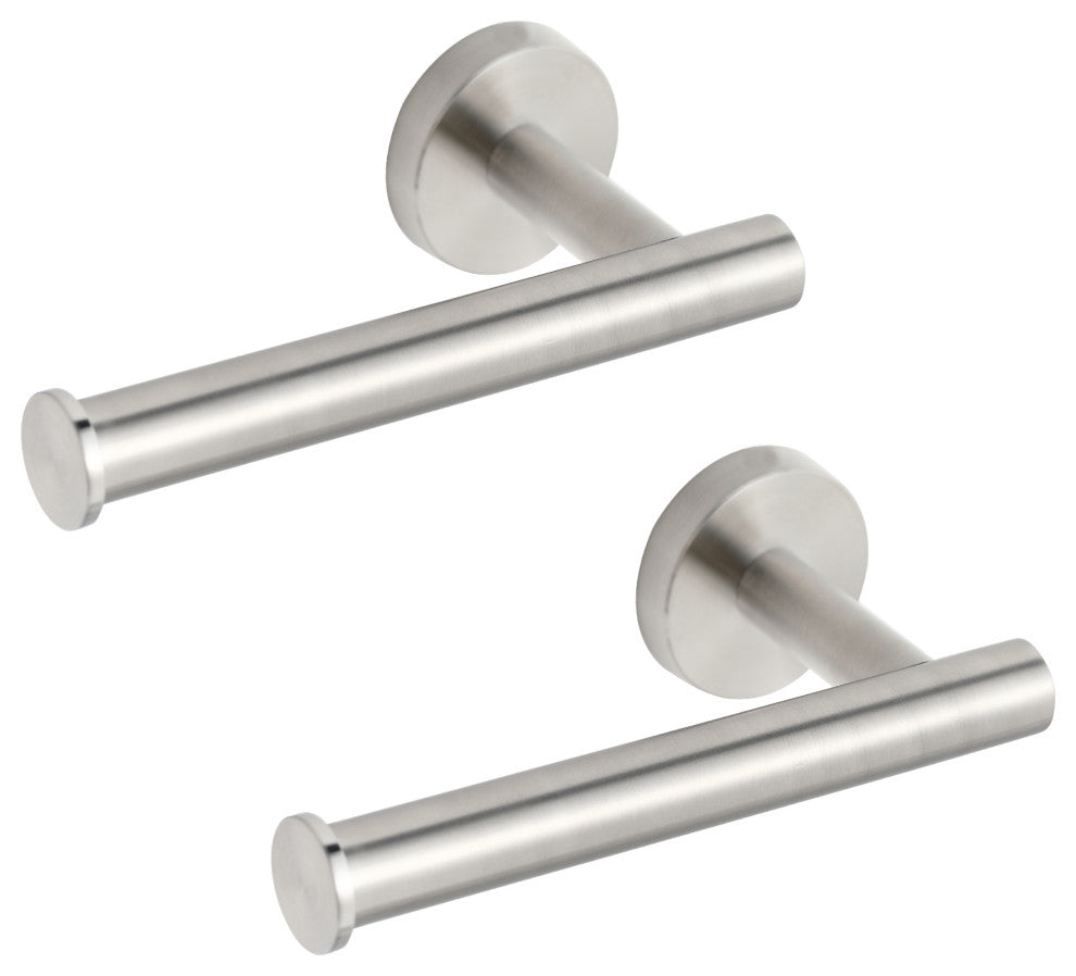 Elizabeth Wall Mounted Toilet Paper Holder in Satin Nickel (Set of 2)