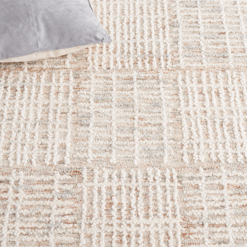 Safavieh Couture Abstract Collection ABT275 Area Rug, Brown/Ivory, 6'x9'