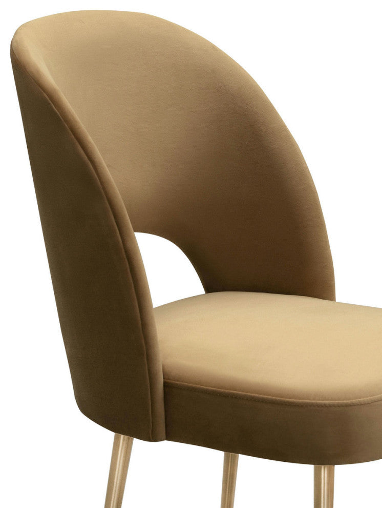 TOV Furniture Swell Cognac Velvet Chair