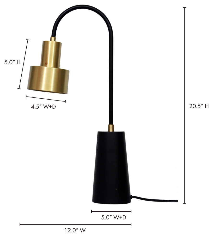 Art Deco Xavier Table Lamp - Gold