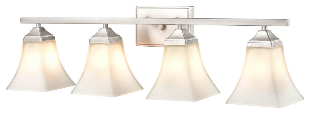 4 Light 31.5" Brushed Nickel Vanity Light