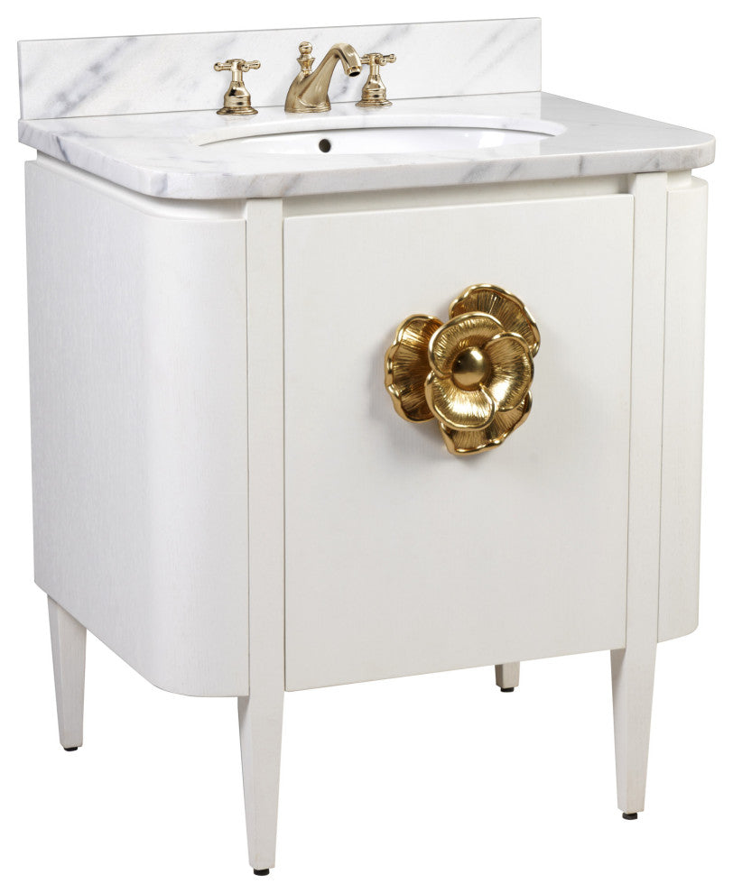 Briallen 30" White Vanity with Oval Undermount Sink
