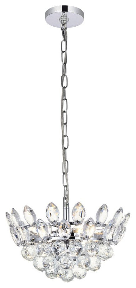 Eleana 14" Pendant, Chrome
