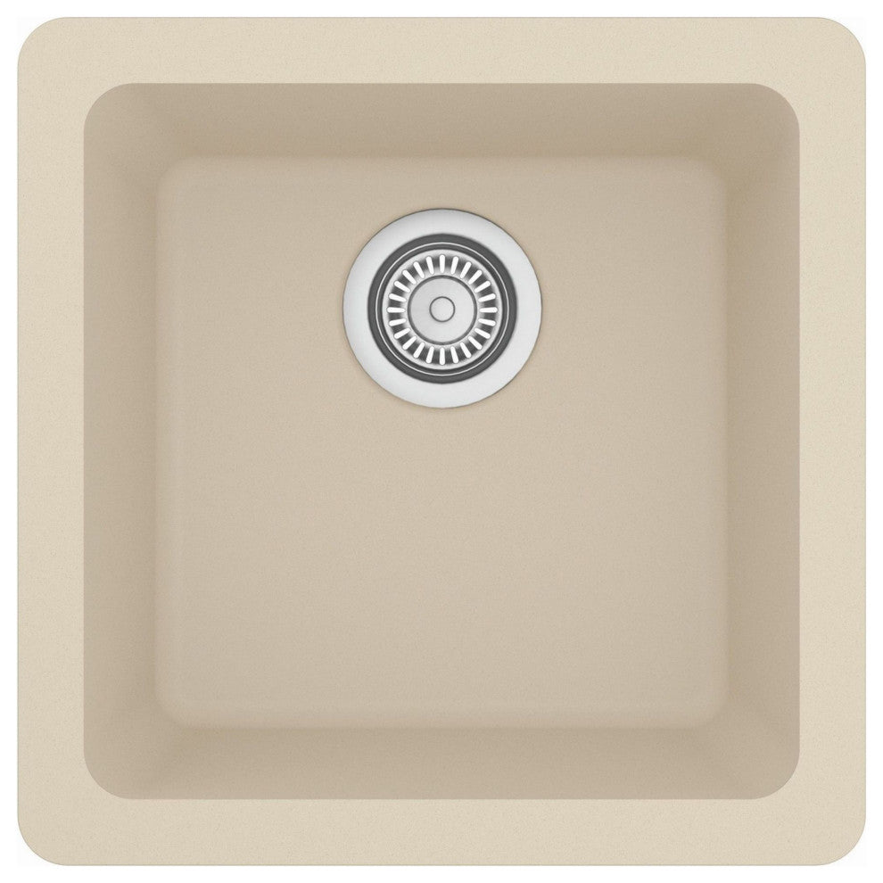 Karran USA QU-690 Quartz QU 16-5/8" Undermount Single Basin - Bisque
