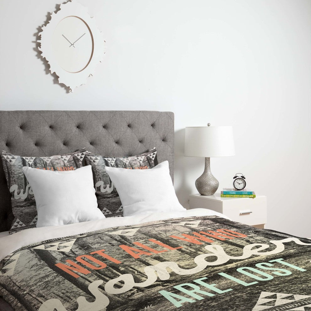 Deny Designs Wesley Bird Wander Duvet Cover - Lightweight