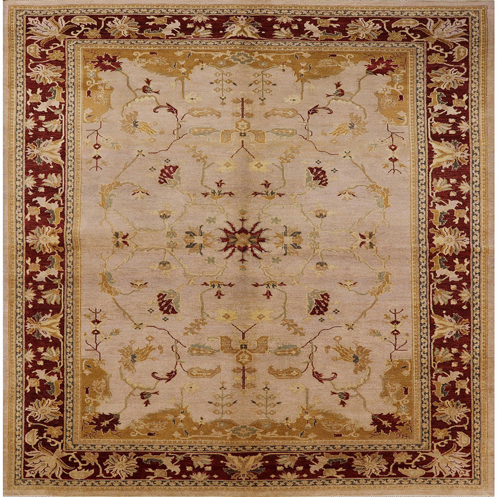 Ahgly Company Indoor Square Mid-Century Modern Area Rugs, 3' Square