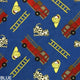 Area Rug Hook and Ladder, Nylon Stainmaster Carpet, Blue, 4'x6'