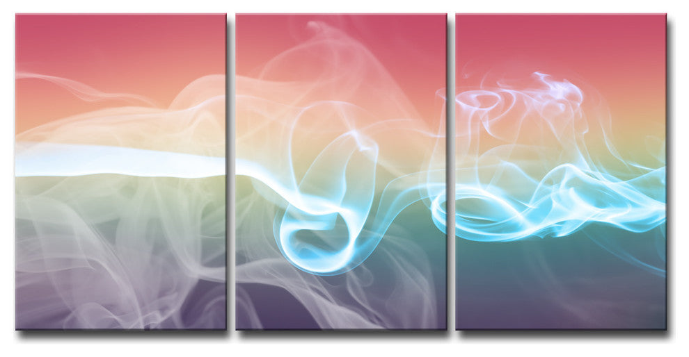Ready2HangArt 'Glitzy Mist XLIXB' by Tristan Scott, 18"x36", 3 Piece Set