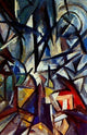 Olga Rozanova Disjunction of Forms, 18"x27" Wall Decal