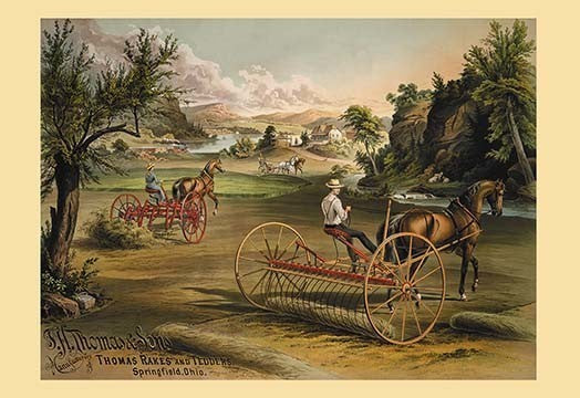Thomas Rakes and Tedders - Fine Art Giclee Print 24" x 36"