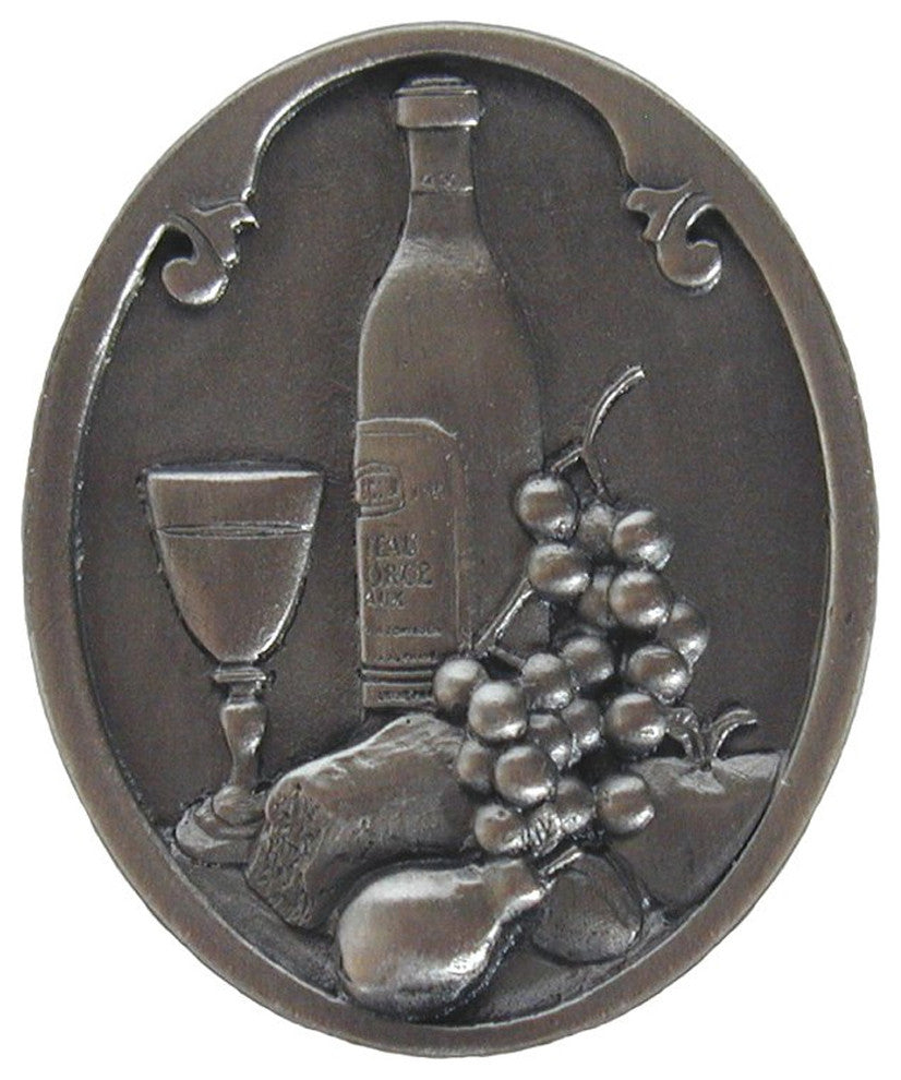 Best Cellar Wine Knob Antique Pewter, Antique Pewter