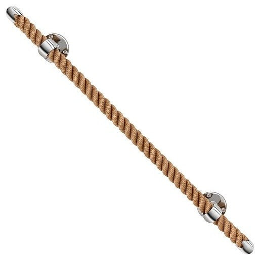 Nautiluxe Collection Nautical Towel Bar, Natural and Chrome, 24"