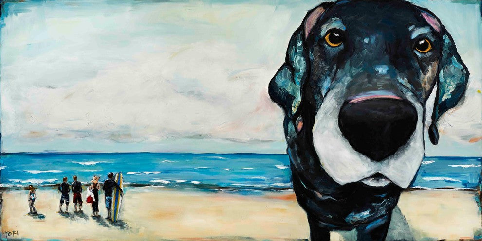 "Macdaddy" Painting Print on Canvas by Tori Campisi