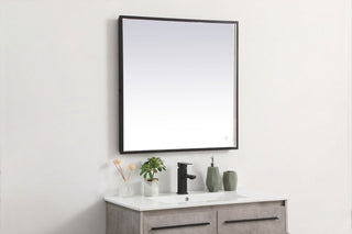 Modern Black Led Mirror