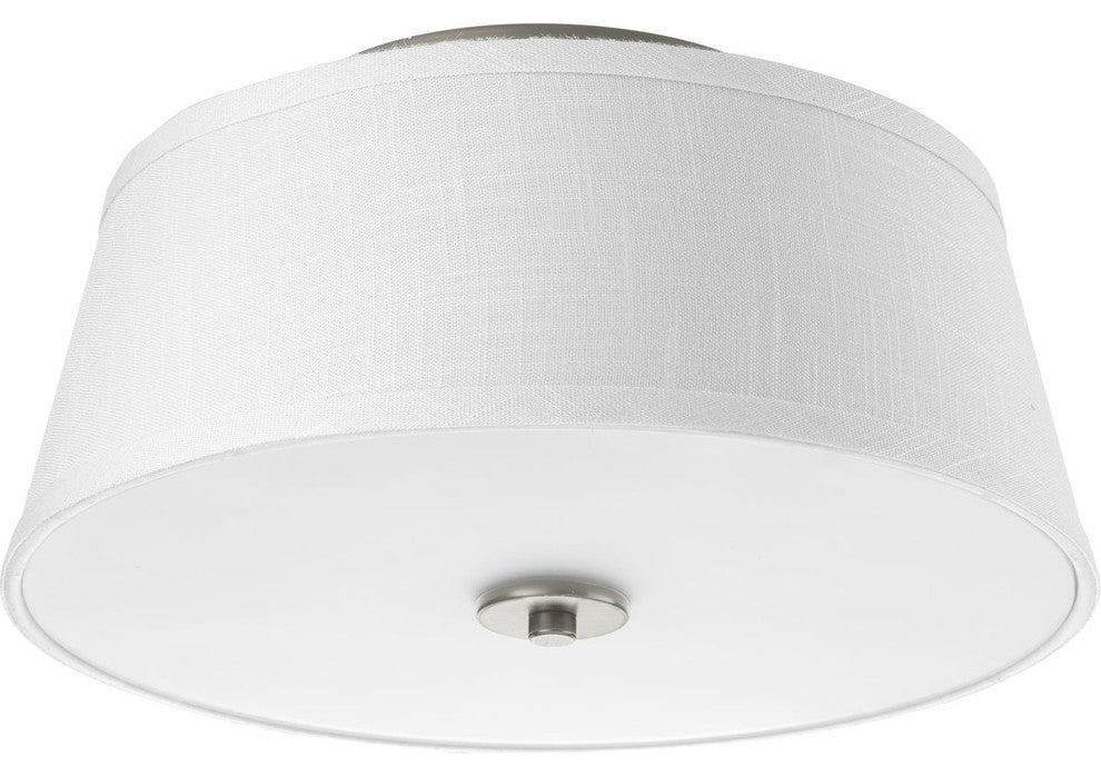 Arden 2-Light Flush Mount Light, Brushed Nickel