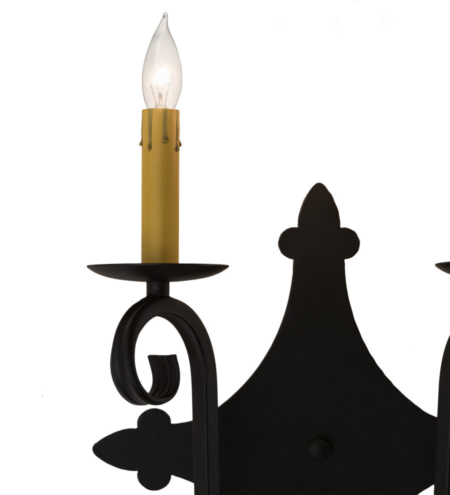 12 Wide Angelique 2 Light Wall Sconce