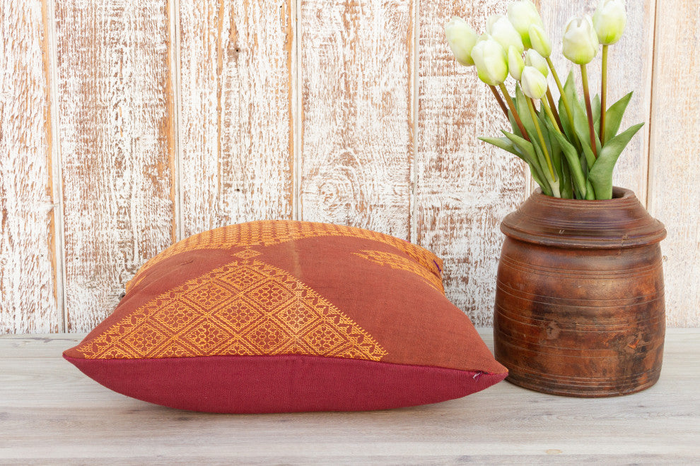 Bita Antique Indian Folk Pillow