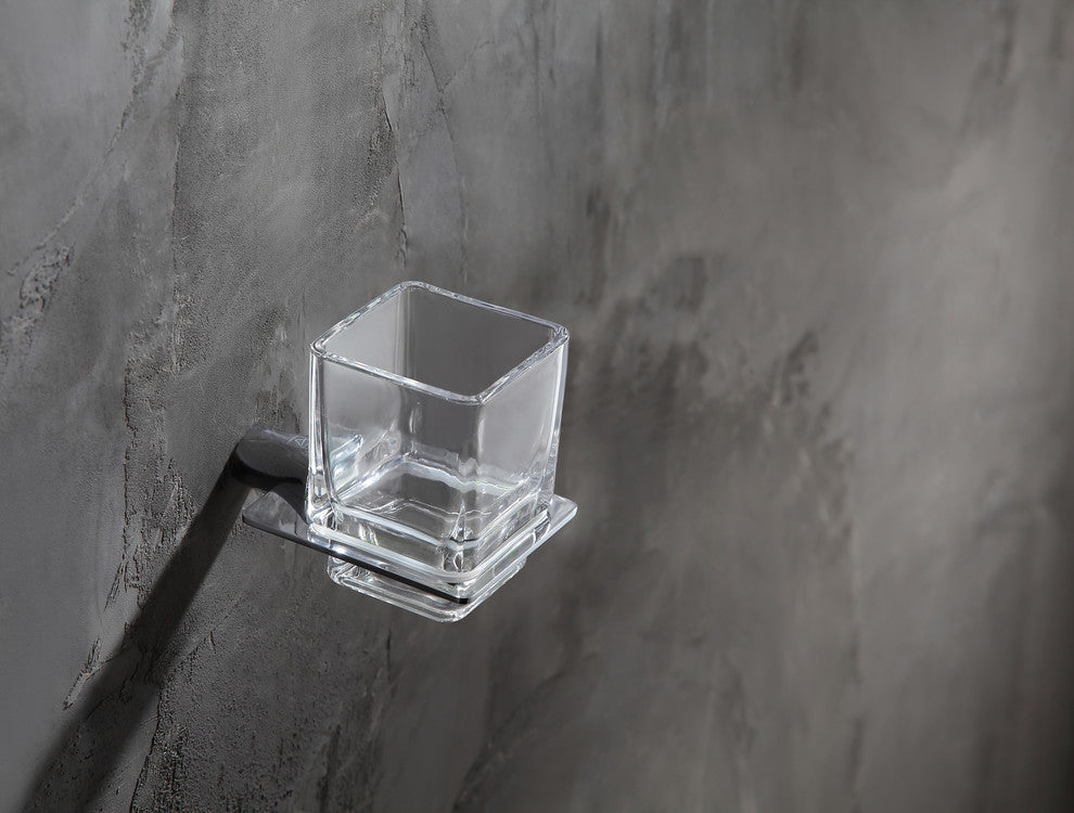 Anzzi Essence Series Toothbrush Holder, Polished Chrome, Polished Chrome