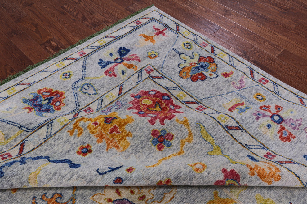 10' 3" X 13' 8" Handmade Turkish Oushak Wool Rug - Q16111