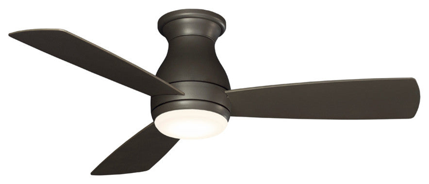 Hugh 44" Fan, Matte Greige With LED Light Kit
