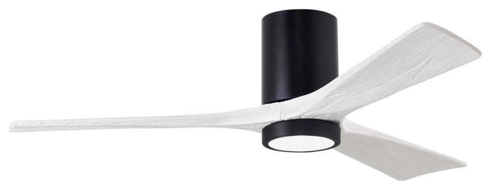 Matthews Fan Irene-3HLK Ceiling Fan, Lighting Kit, Matte Black, 52", Matte White