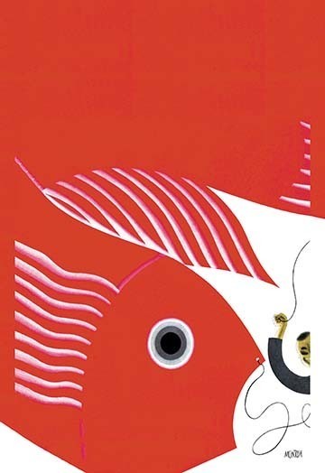 The Fish-Kite No Title- Paper Poster 20" x 30"