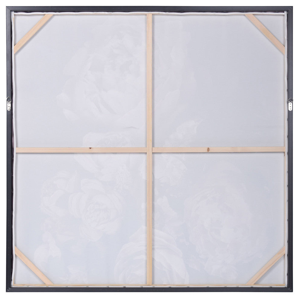 Wild Rose Framed Floral Canvas 50"Wx50"H2"D