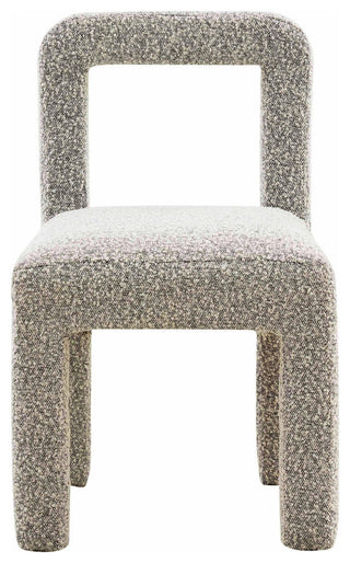 Hazel Boucle Dining Chair, Gray