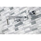 KS6021BEX Wall Mount Tub Faucet, Polished Chrome