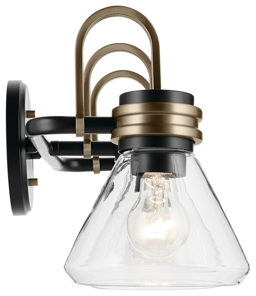 26" 3-Light Vanity Light With Clear Glass
