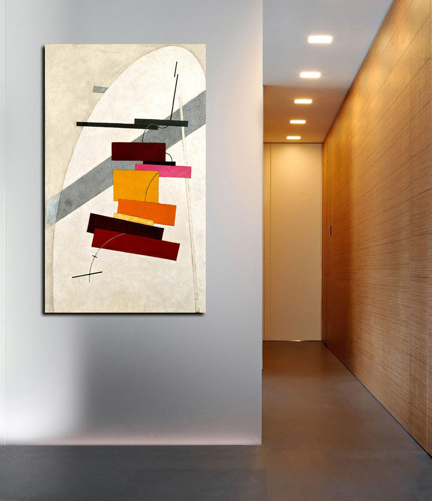 Epic Graffiti "Untitled" by El Lissitzky Giclee Canvas Wall Art, 24"x40"