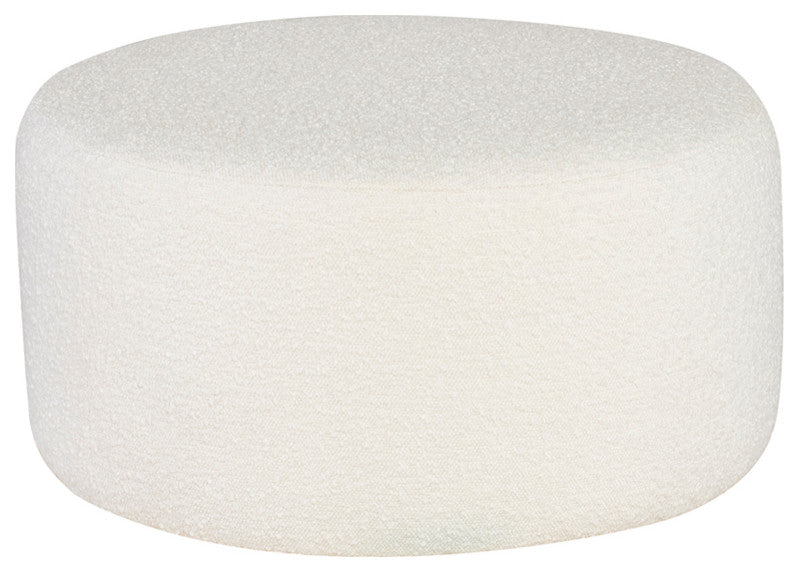 Robbie Buttermilk Boucle Fabric Sofa Ottoman