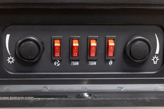 Comfort Glow Ashton Electric Stove Black
