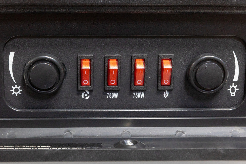 Comfort Glow Ashton Electric Stove Black