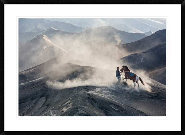 "The Horseman" Framed Digital Print by Gunarto Song, 38"x28"