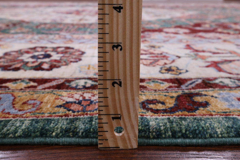 9' 1" X 11' 10" Hand Knotted Persian Tabriz Wool Rug Q9990